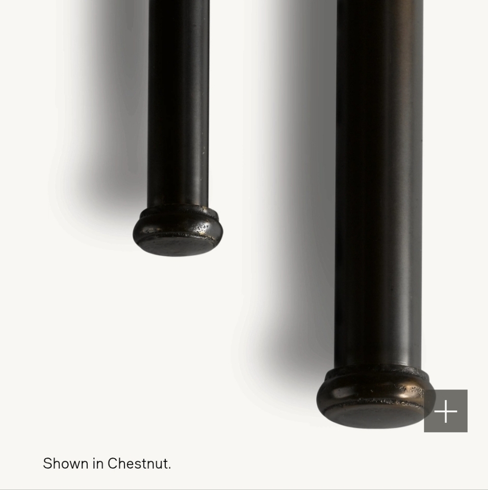 RH Dakota End Caps (Set of 2) Soft Iron